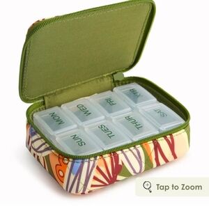 Vera Bradley Colorful Floral Pill Organizer